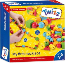 Twizz Sieradenset Mijn Eerste Ketting Junior Hout 3-6 Jaar 26-delig