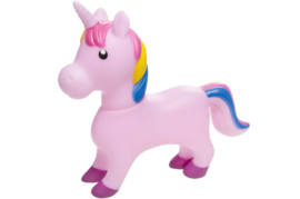 Piepspeeltje unicorn 19 cm ROZE