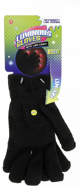 Zwarte handschoenen met LED licht