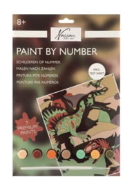 Paint by number dinosaurus