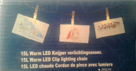 Warm Led knijper verlichtingssnoer