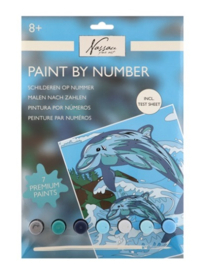 Paint by number dolfijn