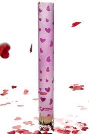 Party Popper Hartjes 80 Cm Roze