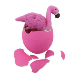 Groei-ei Flamingo 11 Cm Roze