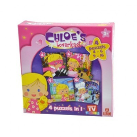 Chloe's Toverkast 4 puzzels in 1