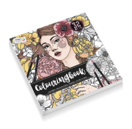 Colouring book 30,5x30,5cm vrouw