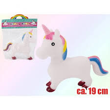 Piepspeeltje unicorn 19 cm WIT