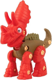 Bouw een dino triceratops rood