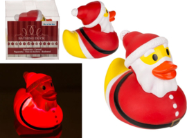 Badeend Kerstman Met LED