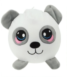 Knuffel Squeezies Panda Junior 20 Cm Pluche Wit/grijs