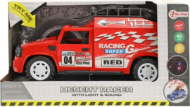 Race Auto Met Licht En Geluid Rood