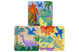 Puzzel dino 3 stuks