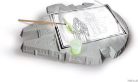 Star Wars Millennium Falcon tekenbord met licht