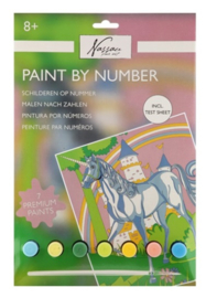Paint by number unicorn