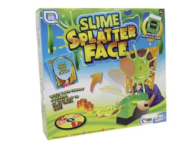 Slime spetter gezicht