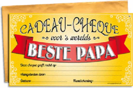 Paperdreams - Gift Cheque - Papa - 34 x 20 cm