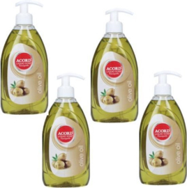 Acord handzeep Ollive oil - 4 Stuks Voordeelverpakking