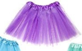 Tutu kinderen paars 29 CM lengte