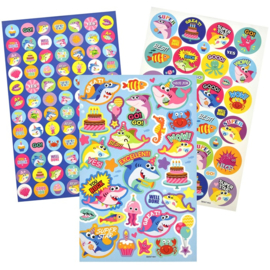 Shark stickers 250 stuks