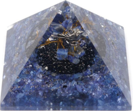 Orgone Piramide – Lapis Lazuli Edelsteenboompje Groot