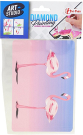 Knutselset Diamond Painting Flamingo 15 X 10 Cm