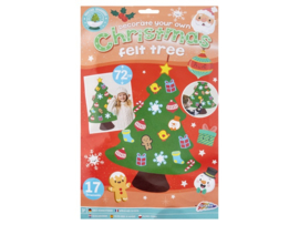 XMAS Felt Tree 72 cm - 17 ornaments