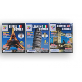 3 stuks 3D puzzels Pisa/Parijs/Londen