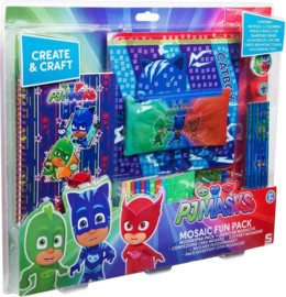 PJ Masks school set etui, potloden, boekje en mozaïek