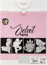 Velvet - papier - 4 sheets - A4 - Unicorn