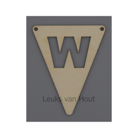 vlagletter W (1, open)