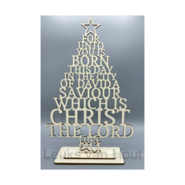 kerstboom For unto you