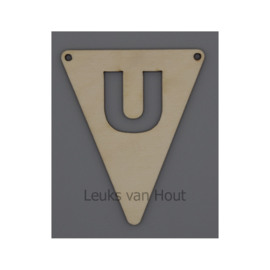 vlagletter U (1, open)