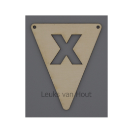 vlagletter X (1, open)