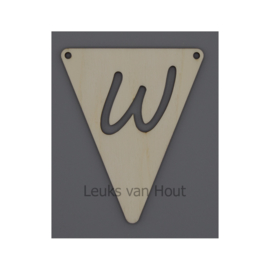 vlagletter W (2, open)