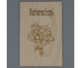 kaart; beterschap