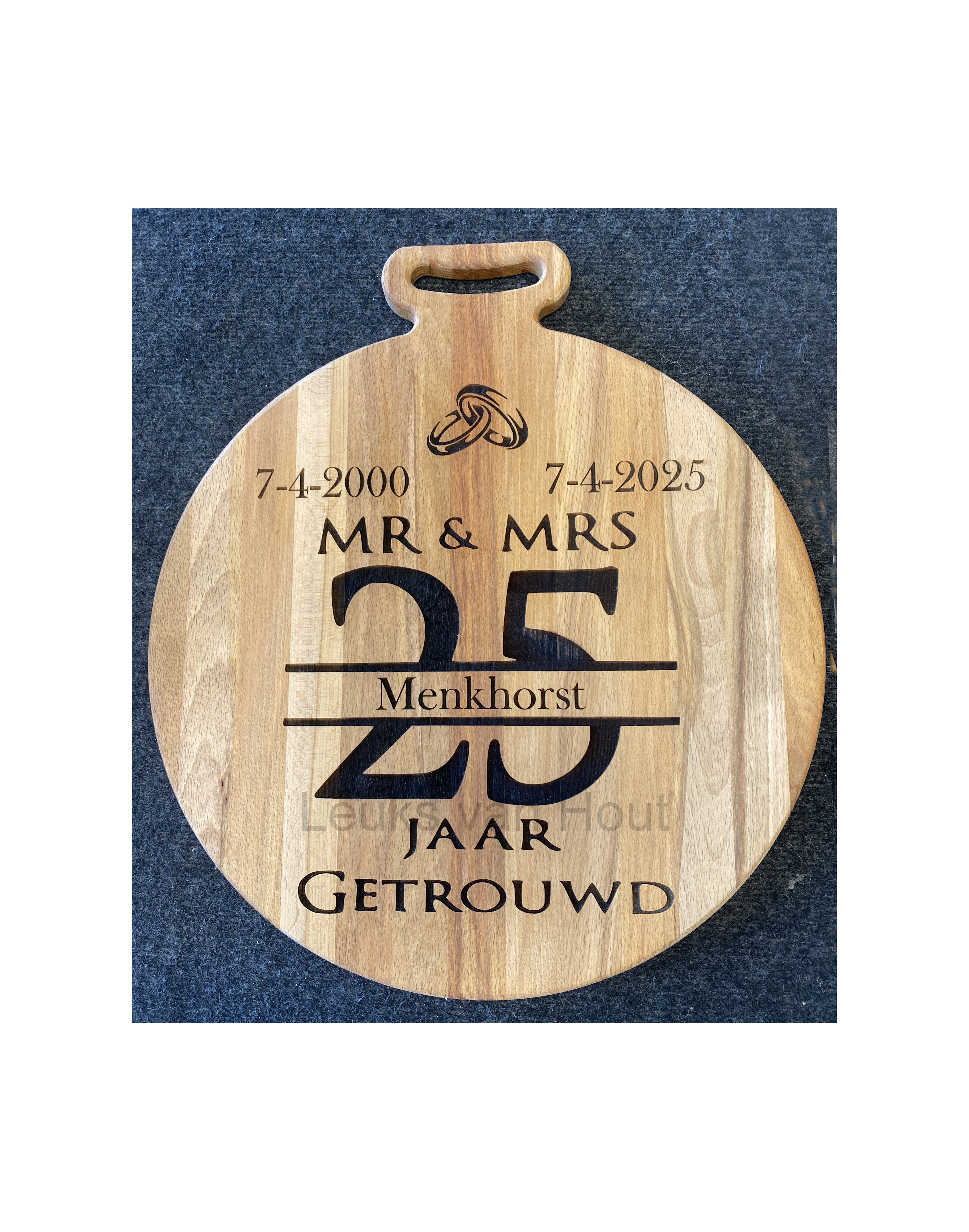 serveerplank huwelijksjubileum