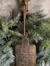 Oude houten serveerplank - G
