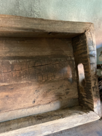 Oud houten dienblad