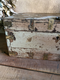 Oude houten kist
