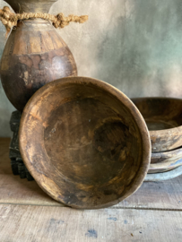Oude houten schaal S