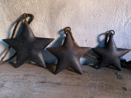 Metalen kerstster roest  - 15 cm