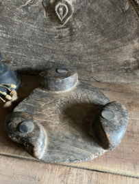 Oude houten chapati bord