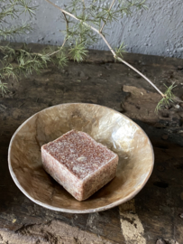 Schelp Capiz voor amberblokje - goud parelmoer