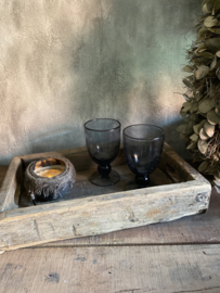 Oud houten dienblad