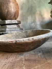 Oude houten schaal S