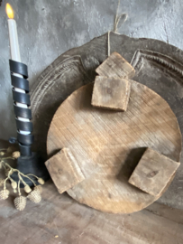 Oude houten chapati bord