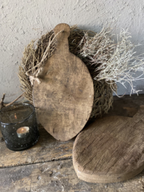 Ovaal houten serveerplankje oud hout