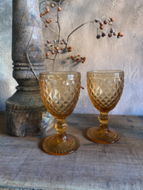 Wijnglas honey