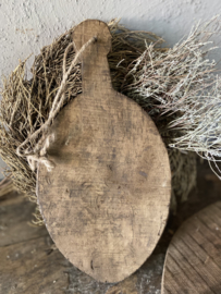 Ovaal houten serveerplankje oud hout