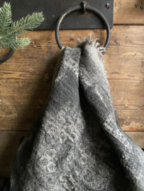Shabby Kelim doek zwart (45x45)